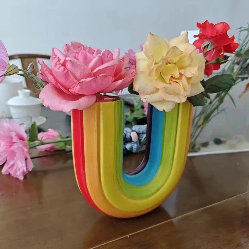 Umgekehrte Regenbogenvase