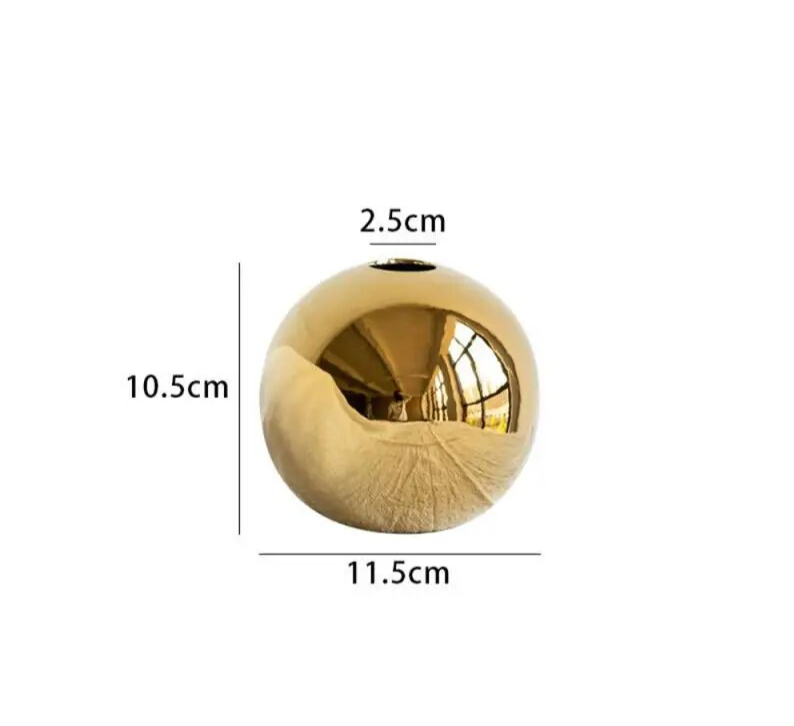 Goldene Kugelvase