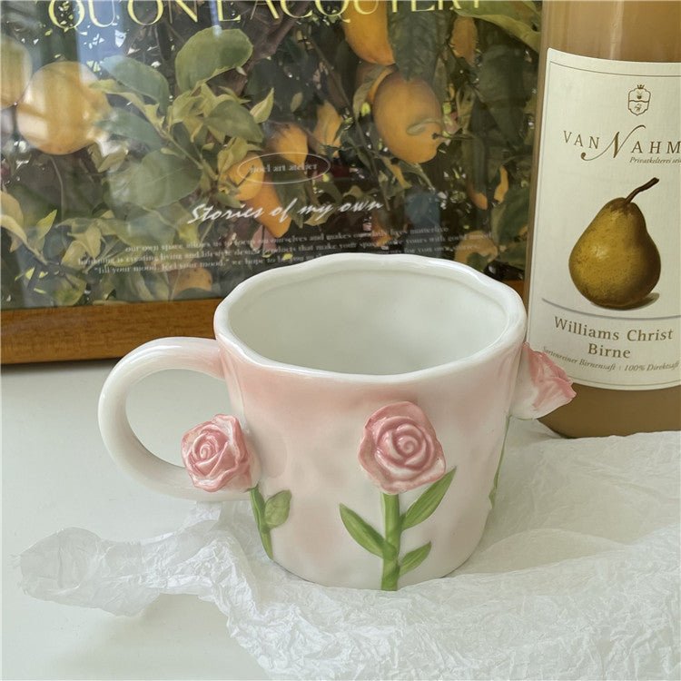 Frendorf 3D Floral Handbemalte Tasse