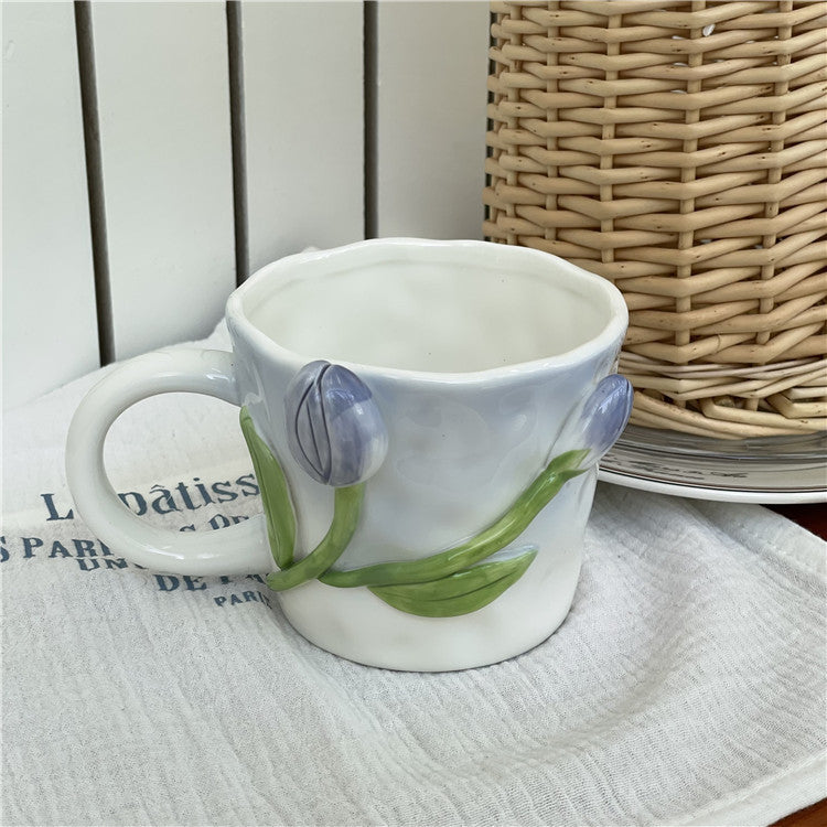 Frendorf 3D Floral Handbemalte Tasse