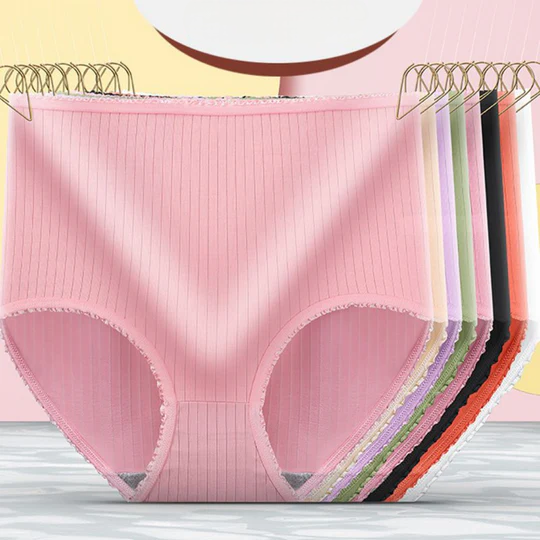 Frendorf | Auslaufsichere Unterwäsche für Damen – zuverlässiger Schutz und hervorragender Komfort – super saugfähig – umweltfreundlich und wiederverwendbar – Wanduhr