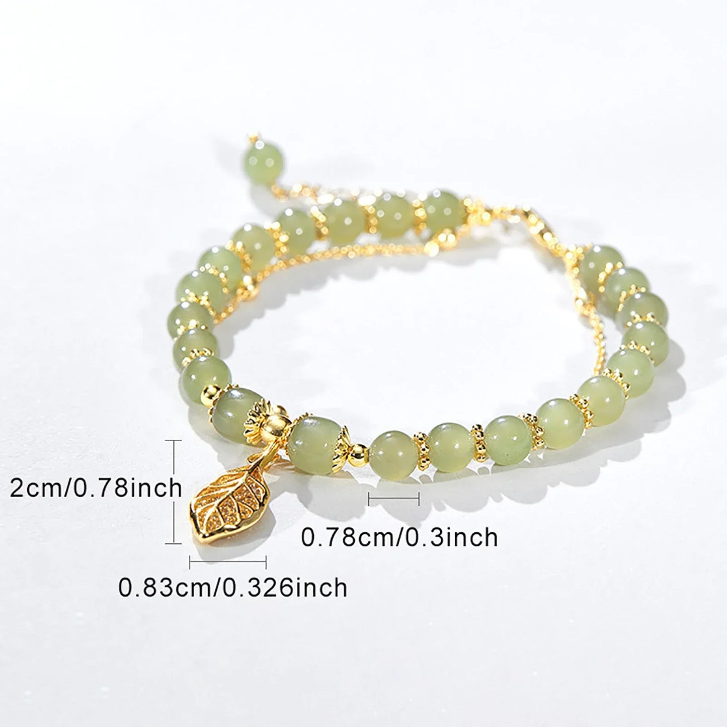 Frendorf | Blatt-Jade-Armband