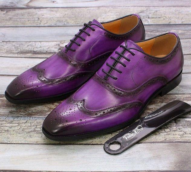 Frendorf | Handgefertigte Herren Oxford Schuhe Leder Brogue Dress Klassische Geschäftliche Formelle Schuhe
