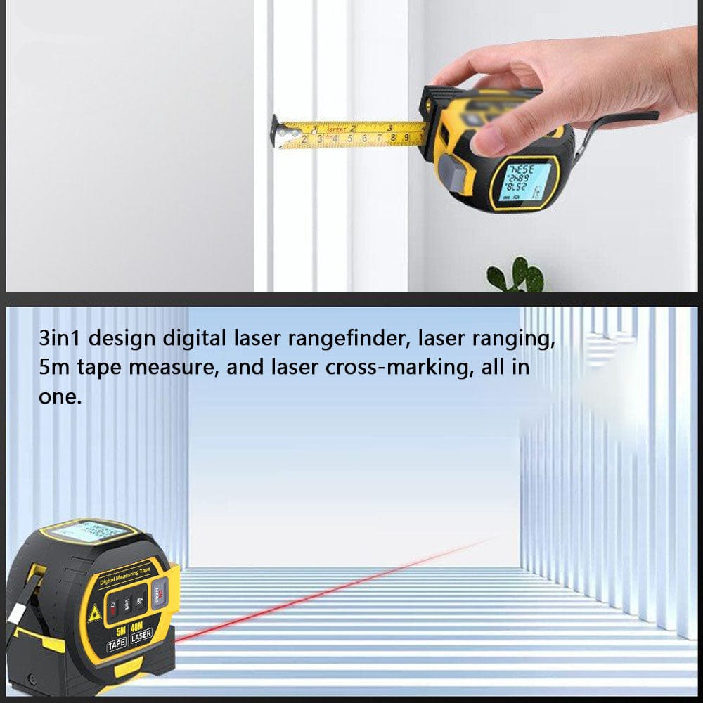 3-In-1 Bandmaß Infrarot Laser Hochpräziser Entfernungsmesser