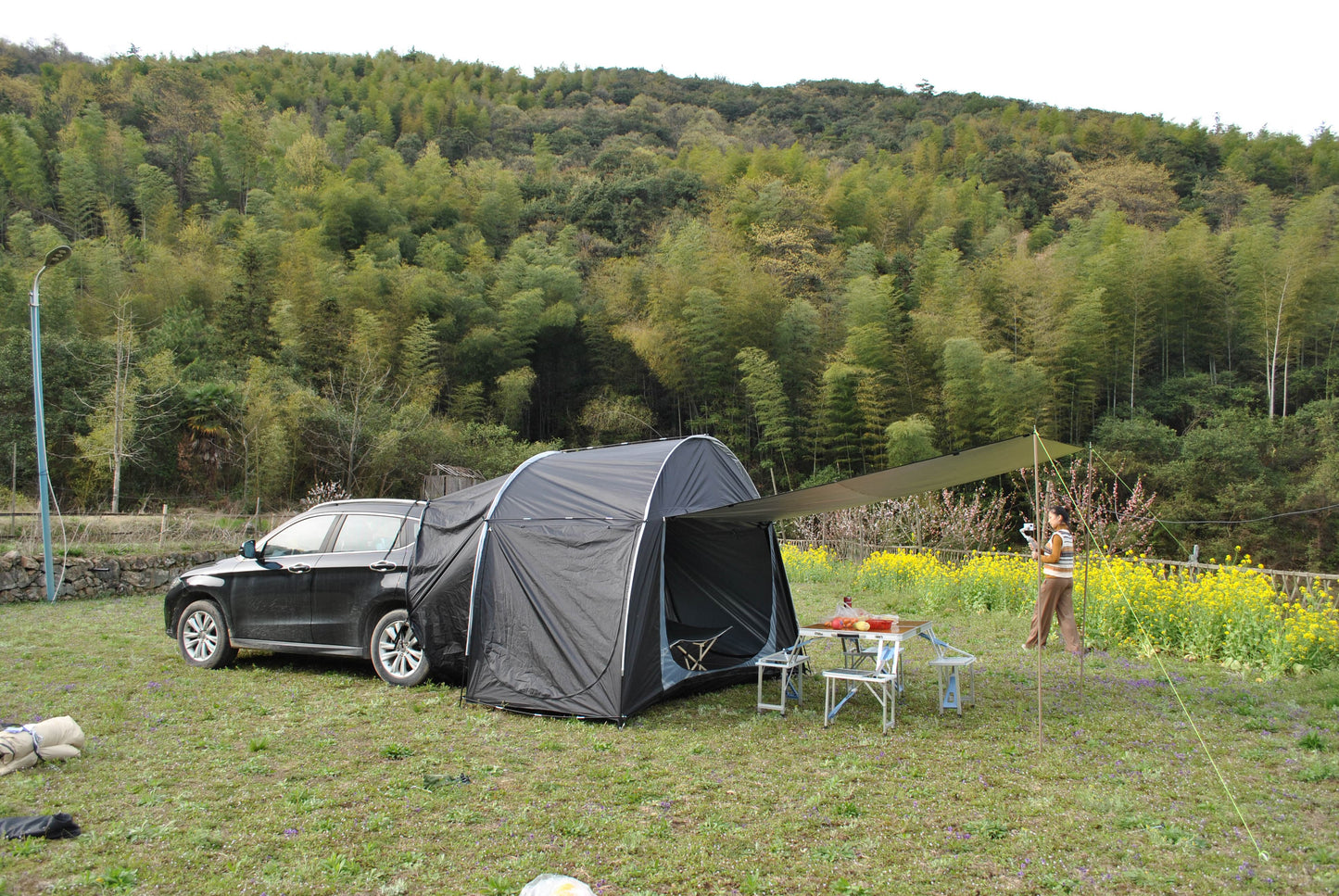 CanvasWing - Mesh Flur Mehrzweck-Auto-Heck-Trek-Anbauzelt