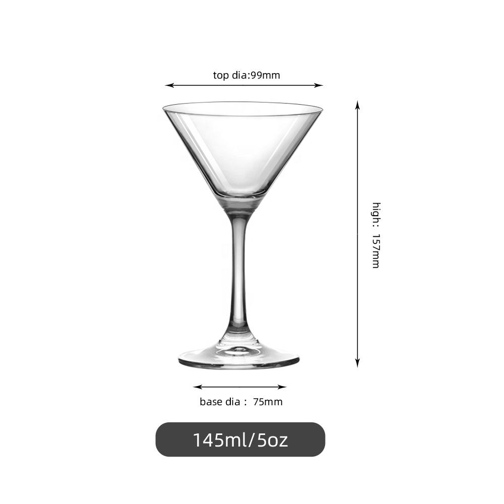 Frendorf | 274ml Bleifreies Kristall Martini Glas