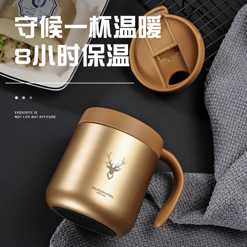 Frendorf | 350ml nachhaltiger Kaffeebegleiter Wiederverwendbare Kaffeetassen Rot