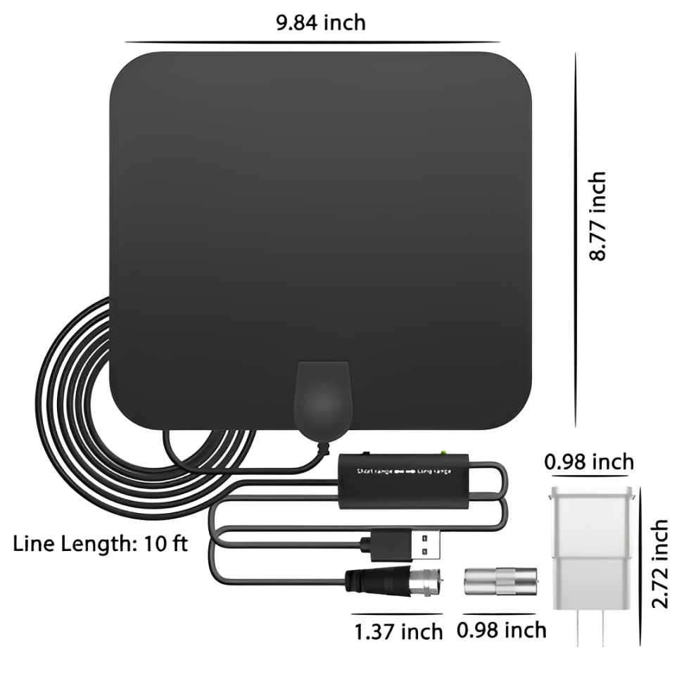 Frendorf | 300 Miles Innen Digital Verstärkte HDTV Antenne W/ Signalverstärker