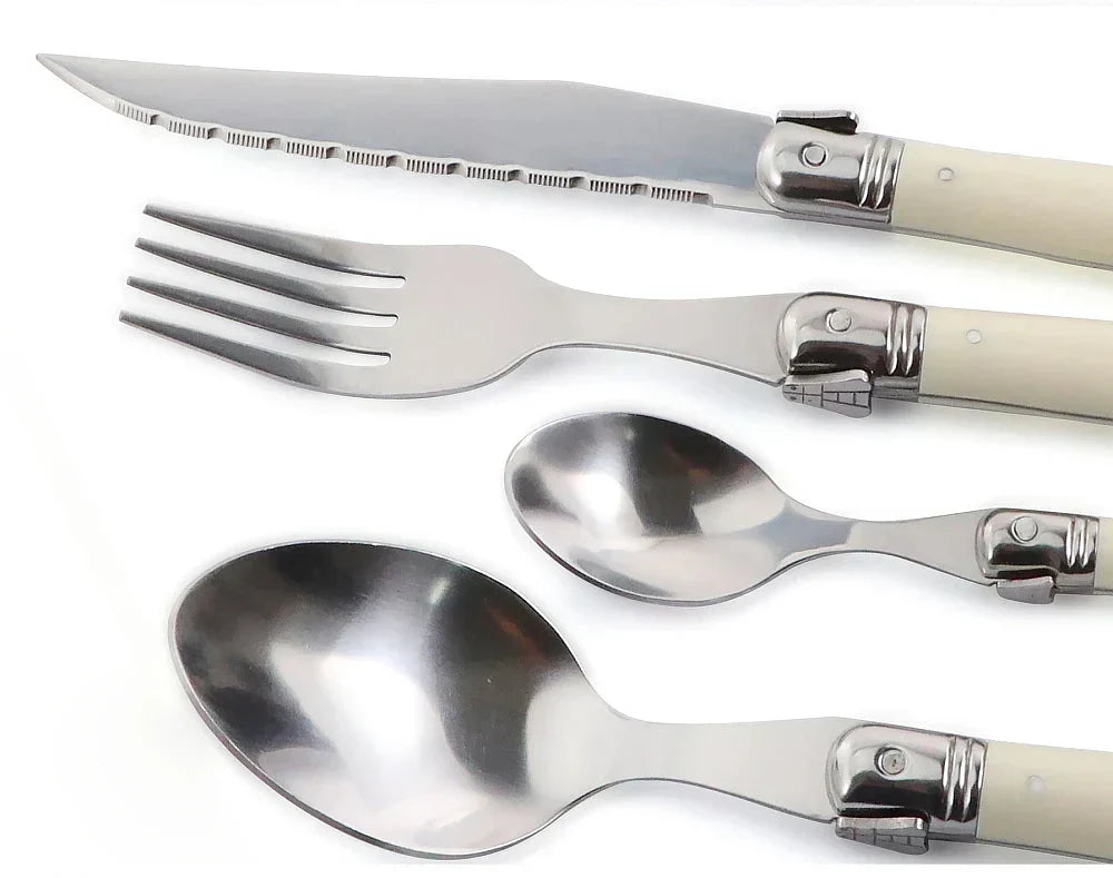 IvoryElegance – Luxus Laguiole Besteckset mit zeitlosem Stil