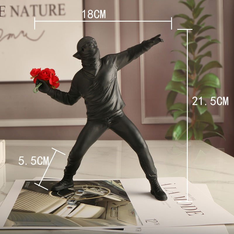 Banksy Blumen-Randalierer