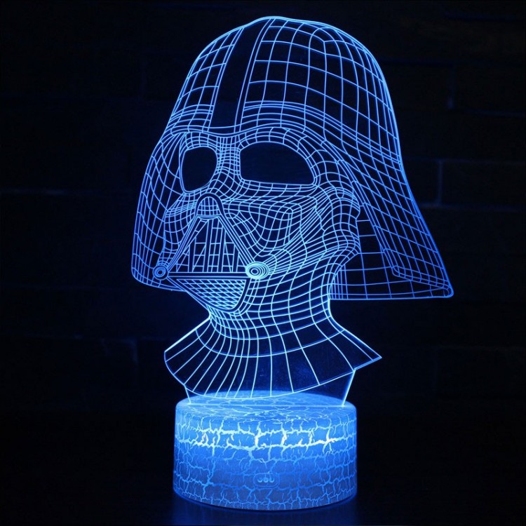 3D Lampe Star Wars Helm Darth Vader