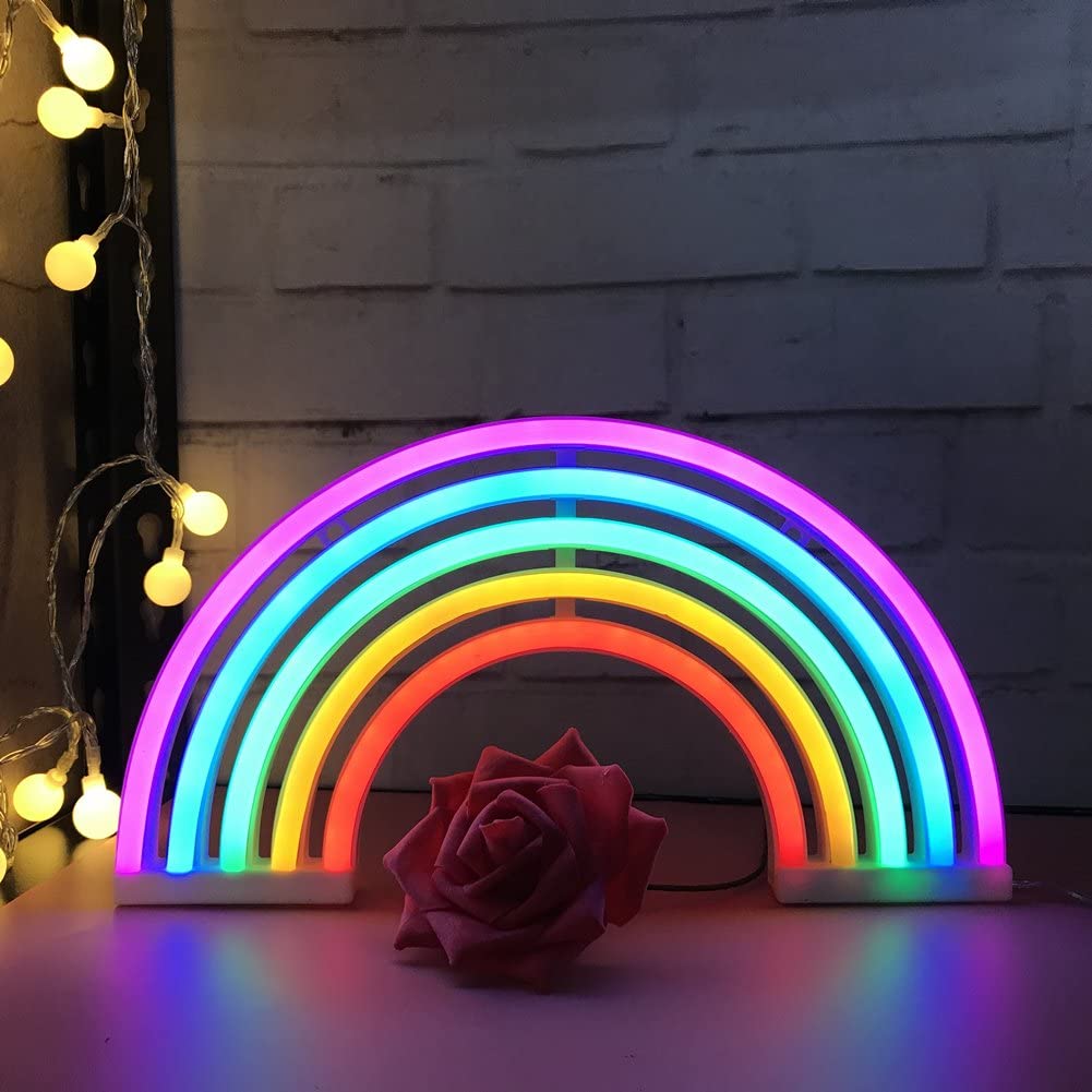 Neon Regenbogen Schild