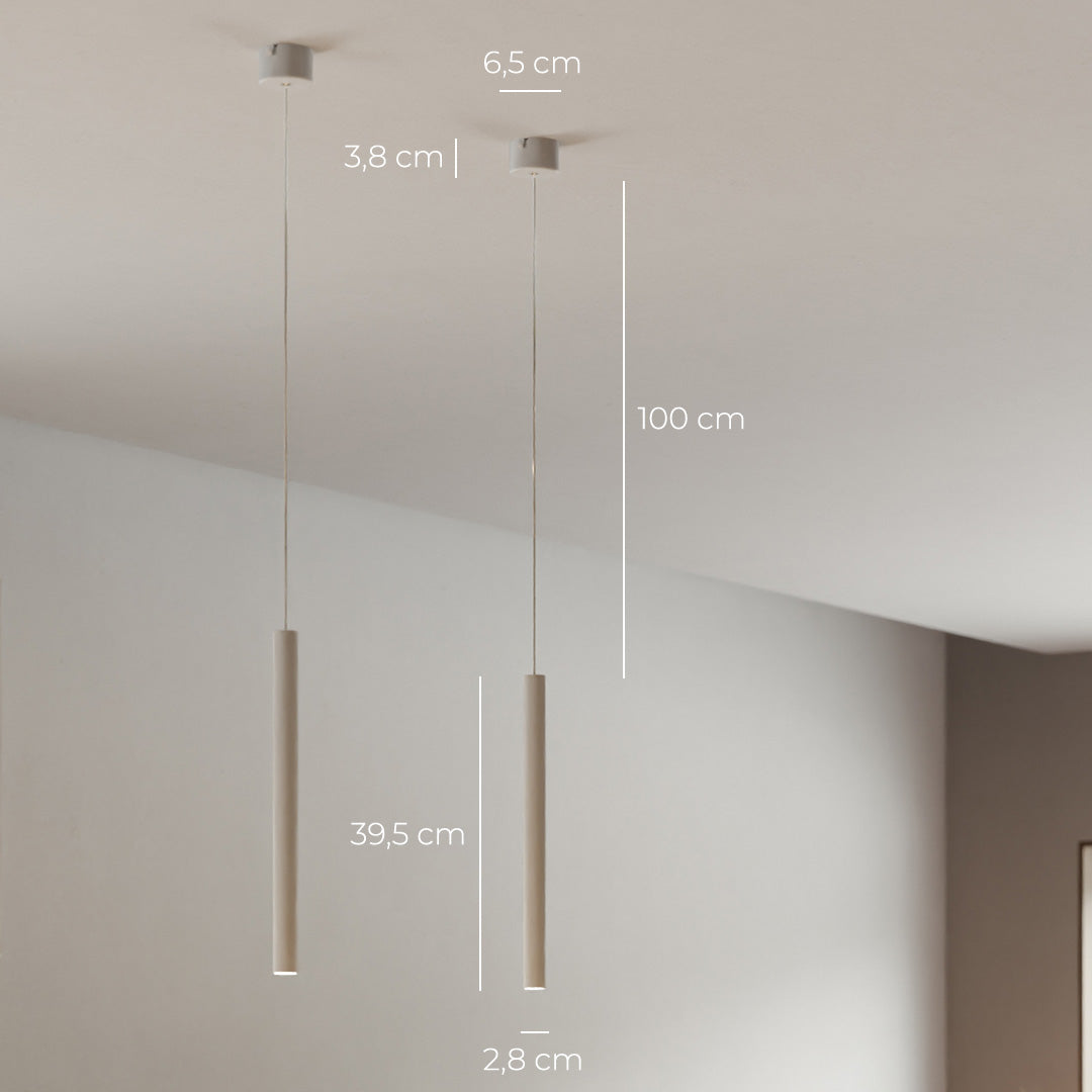 Frendorf | RayAura Minimalistische LED Pendelleuchte | Modernes Design | Elegante Deckenlampe für Wohnzimmer & Büro