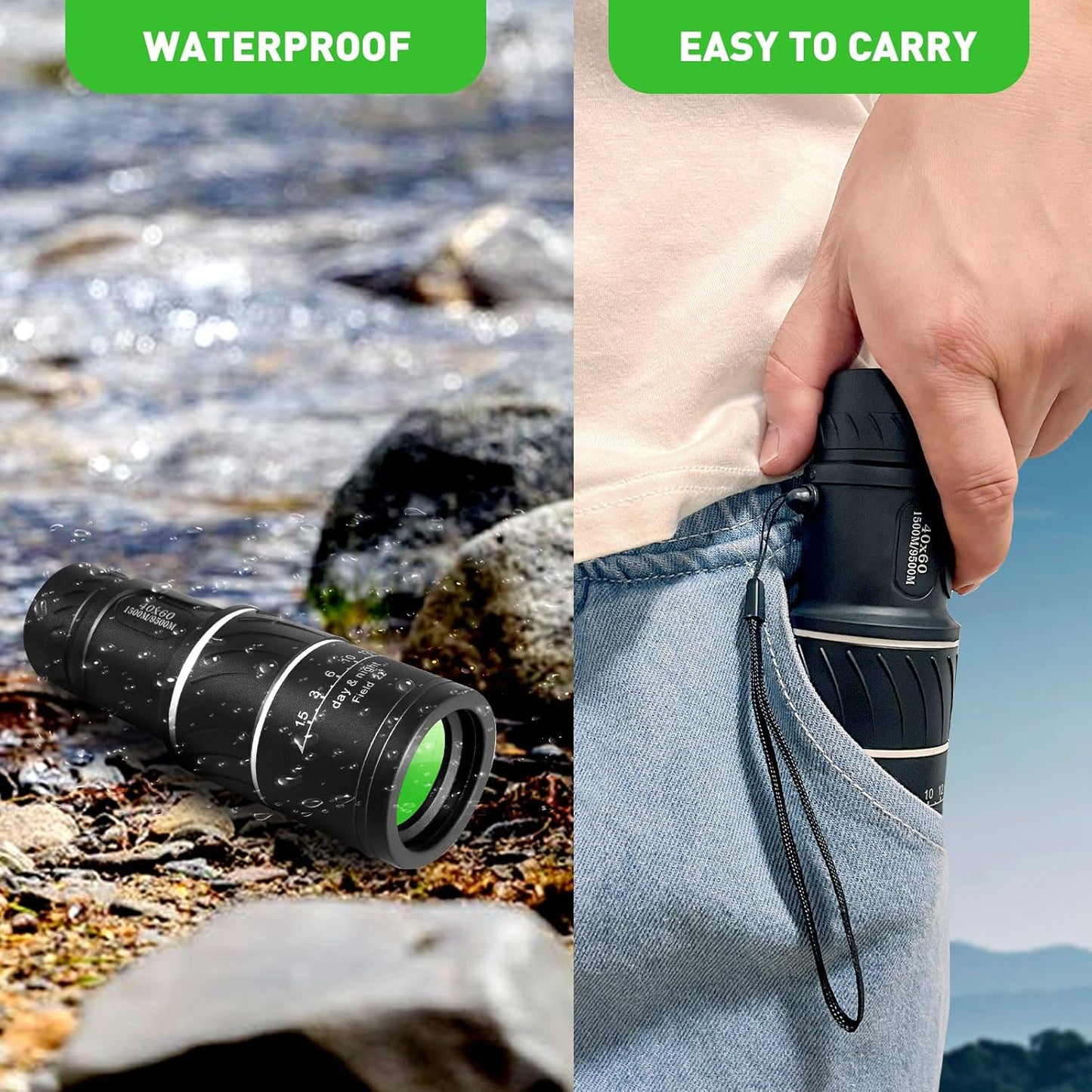 Frendorf | 10x Vergrößerung Taschenmonokular