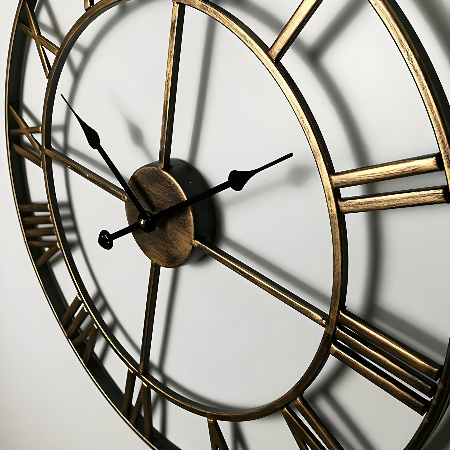 Römische Ziffern Eisen Kunst Wand Uhr
