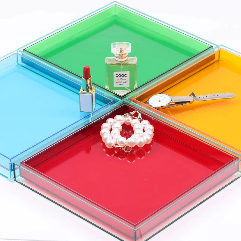 Farbe Pop Acryl Serviertablett