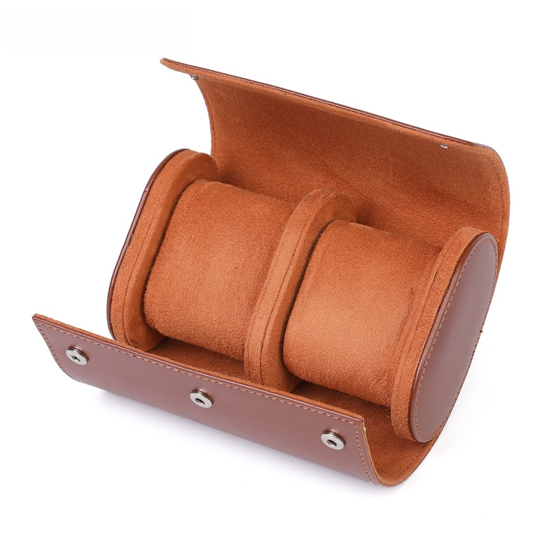 Frendorf | Vintage Leder 3-Slot Herren Uhrenbox für Reisen