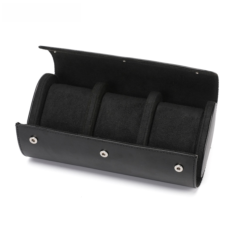 Frendorf | Vintage Leder 3-Slot Herren Uhrenbox für Reisen