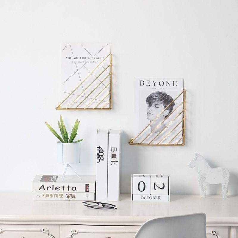 Frendorf | AuriRack Hängeregal mit Ablage | Stilvolles Wandregal | Modernes Design | Für Wohnzimmer & Büro