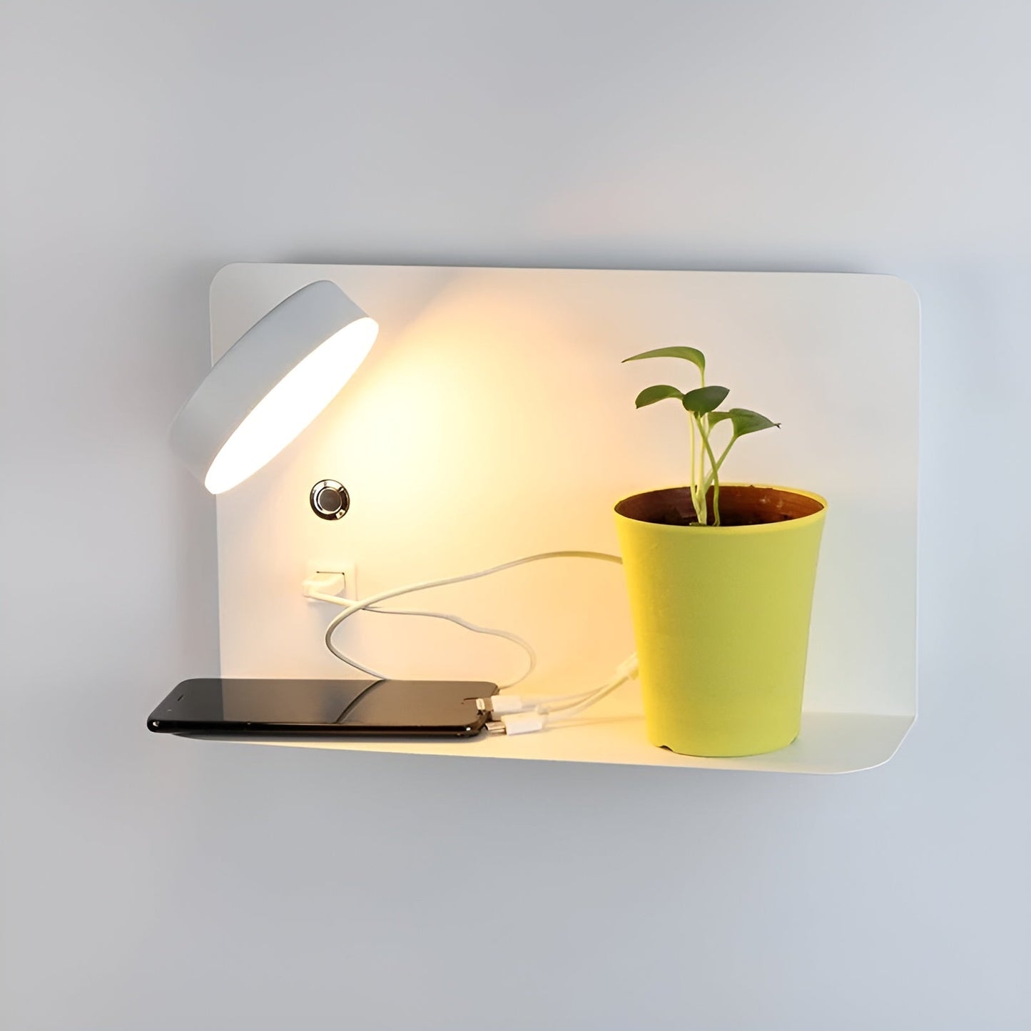 Wandleuchte – Aufladbare Eleganz mit USB-LED-Beleuchtung für luxuriöse Atmosphäre