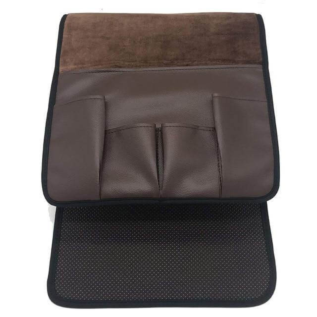 Rutschfester 5 Taschen Leder Armlehnen Stuhl Organizer