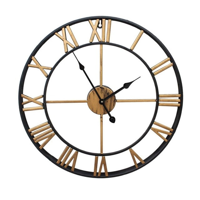 3D Große römische Ziffern Wanduhr Home