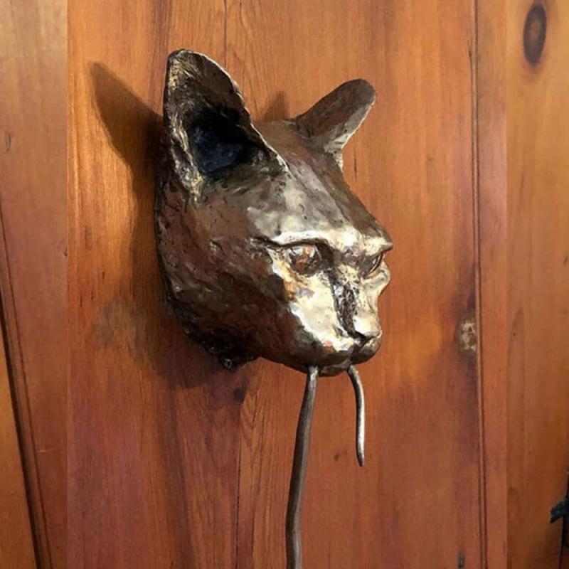 Kreativer Katze und Maus Metall Türklopfer