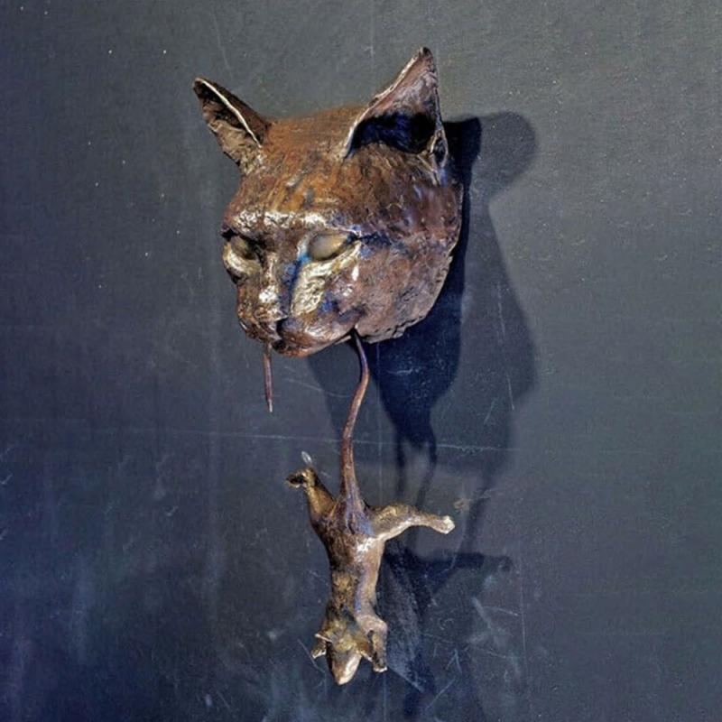Kreativer Katze und Maus Metall Türklopfer