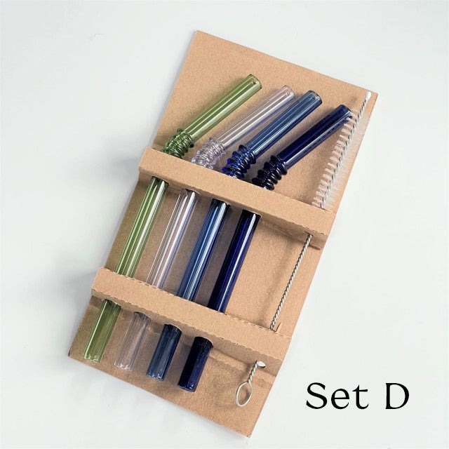 Glasstrohhalm - Set aus 4