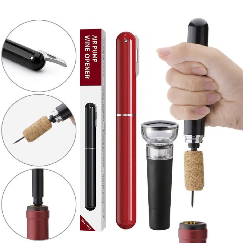 Frendorf | 2-in-1 Luftdruckpumpe Weinflaschenöffner mit Folenschneider