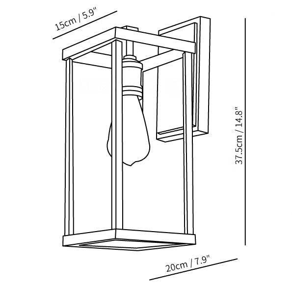 Frendorf | Bringen Sie Licht in Ihren Außenbereich mit der Retro Radenko Wandlampe