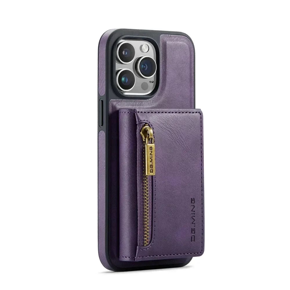 Frendorf | RFID iPhone Wallet Hülle | Abnehmbare magnetische Leder-Autohalterung Stoßfeste Hülle