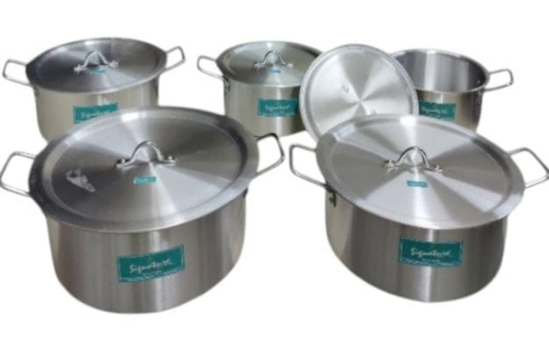 Frendorf | 10 Stück Aluminium Suppentopf Set