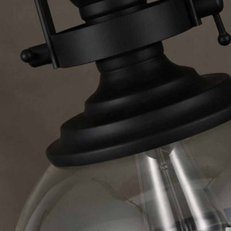 Antike Glas Eisen Retro Industrie Kronleuchter Hängende Deckenleuchten