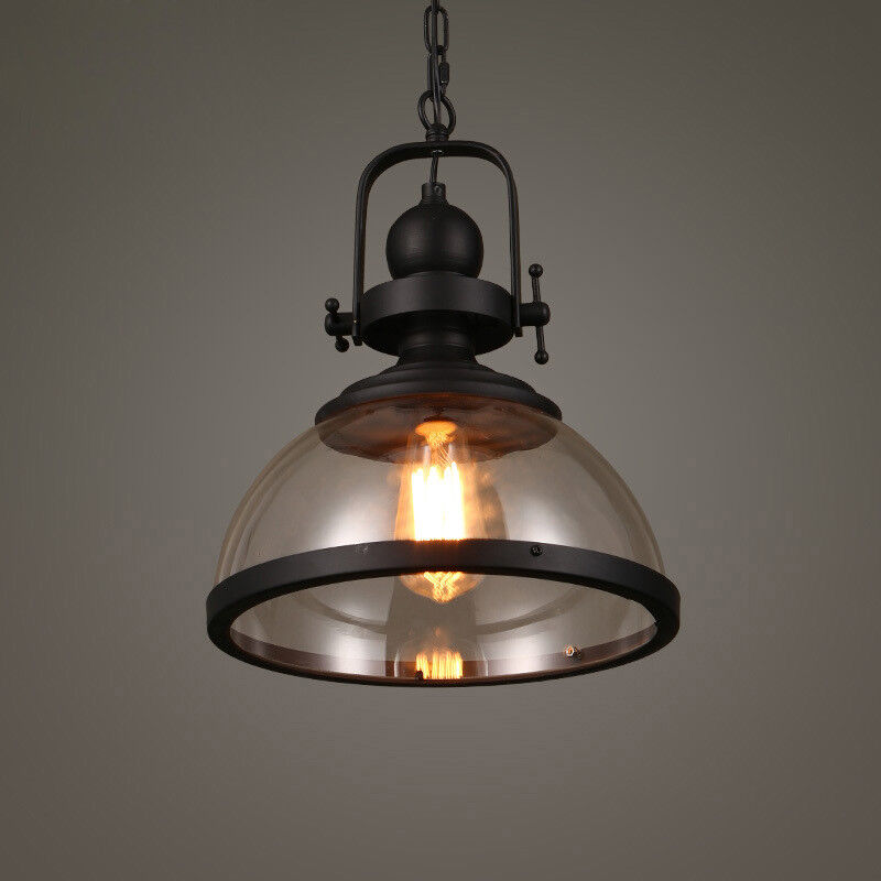 Antike Glas Eisen Retro Industrie Kronleuchter Hängende Deckenleuchten