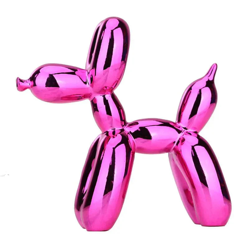 Frendorf | Wohnzimmer-Dekoration „Ballonhund“ aus glänzendem Kunstharz
