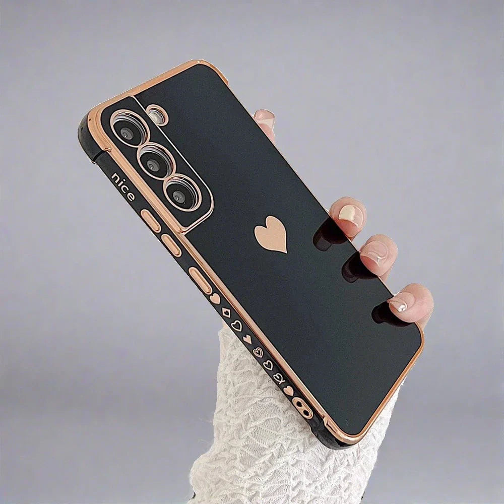 Frendorf | Samsung-Handyhüllen | Luxuriöse, stoßfeste, plattierte quadratische Hülle