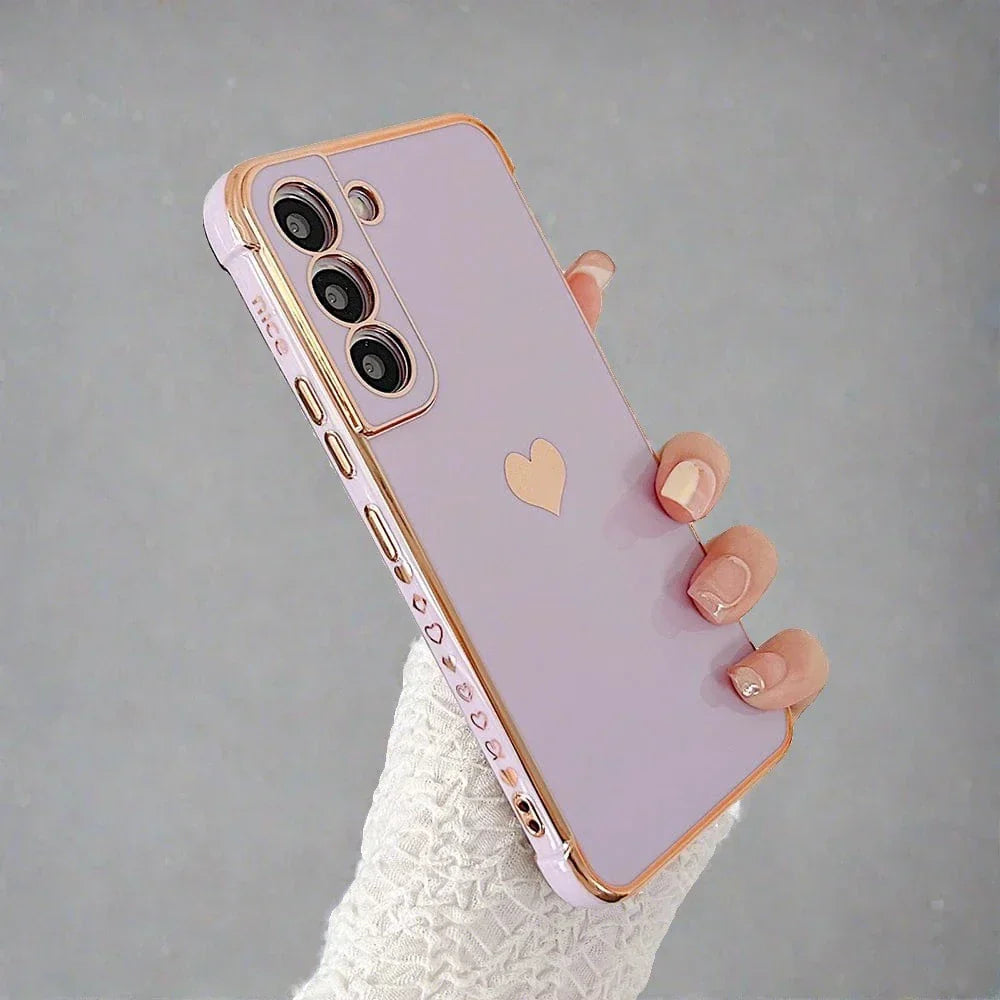 Frendorf | Samsung-Handyhüllen | Luxuriöse, stoßfeste, plattierte quadratische Hülle