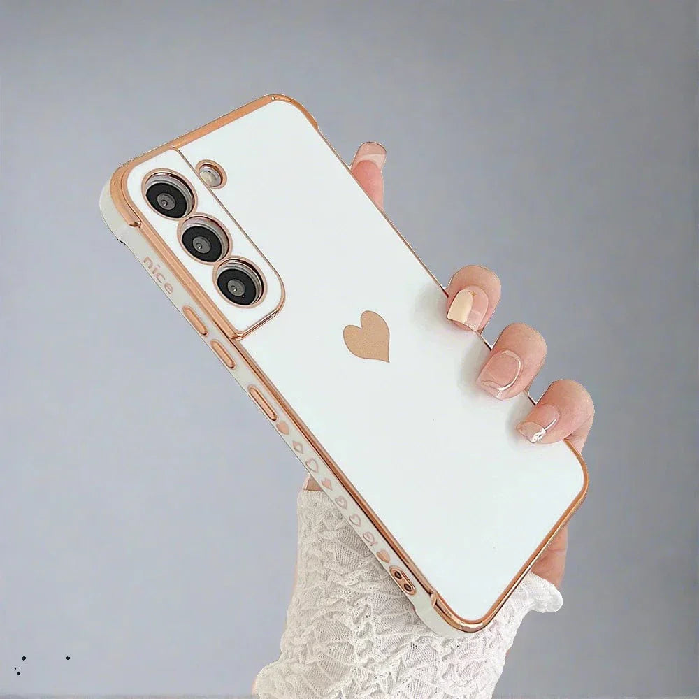 Frendorf | Samsung-Handyhüllen | Luxuriöse, stoßfeste, plattierte quadratische Hülle