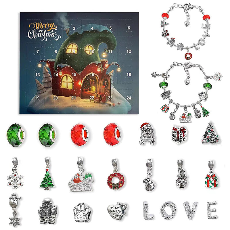 Frendorf | 24 Days Countdown Calendar DIY Christmas Advent Calendar Bracelets Set