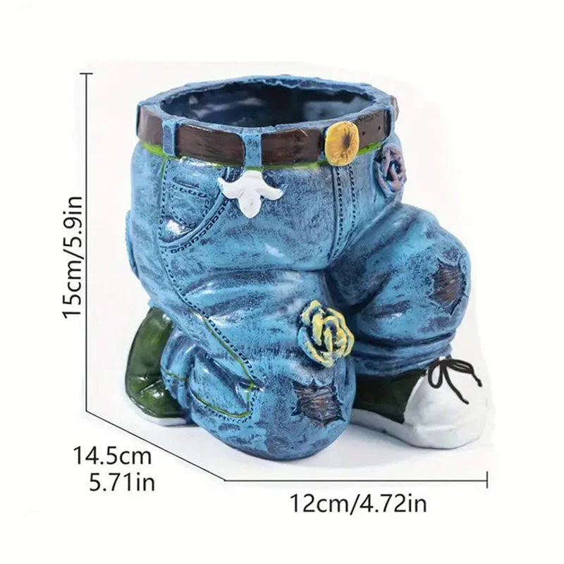 Frendorf | BloomPants – Kreatives 3D-Denim-Blumentopf-Design