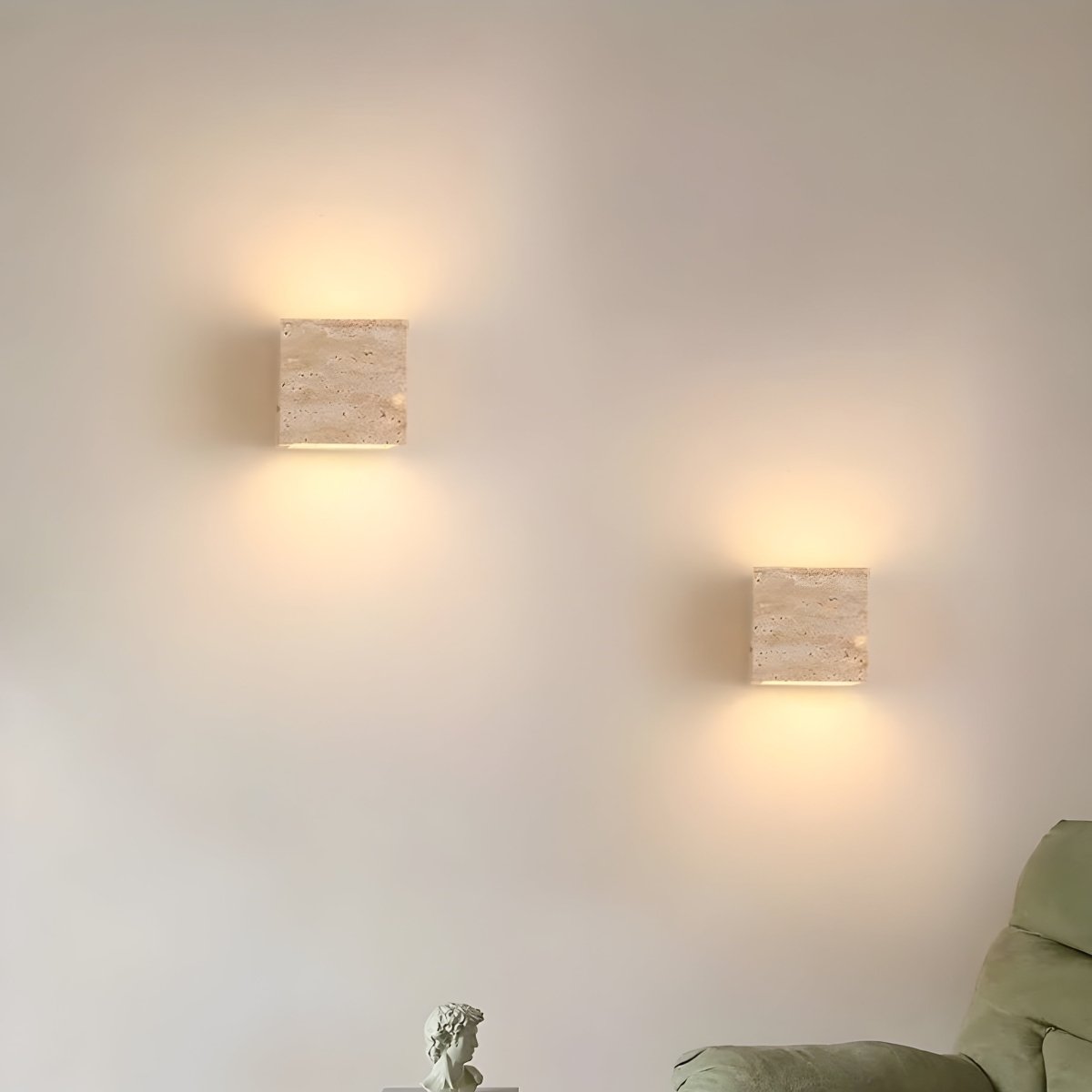 Frendorf | Wandleuchte aus Travertin für eine warme und elegante Atmosphäre