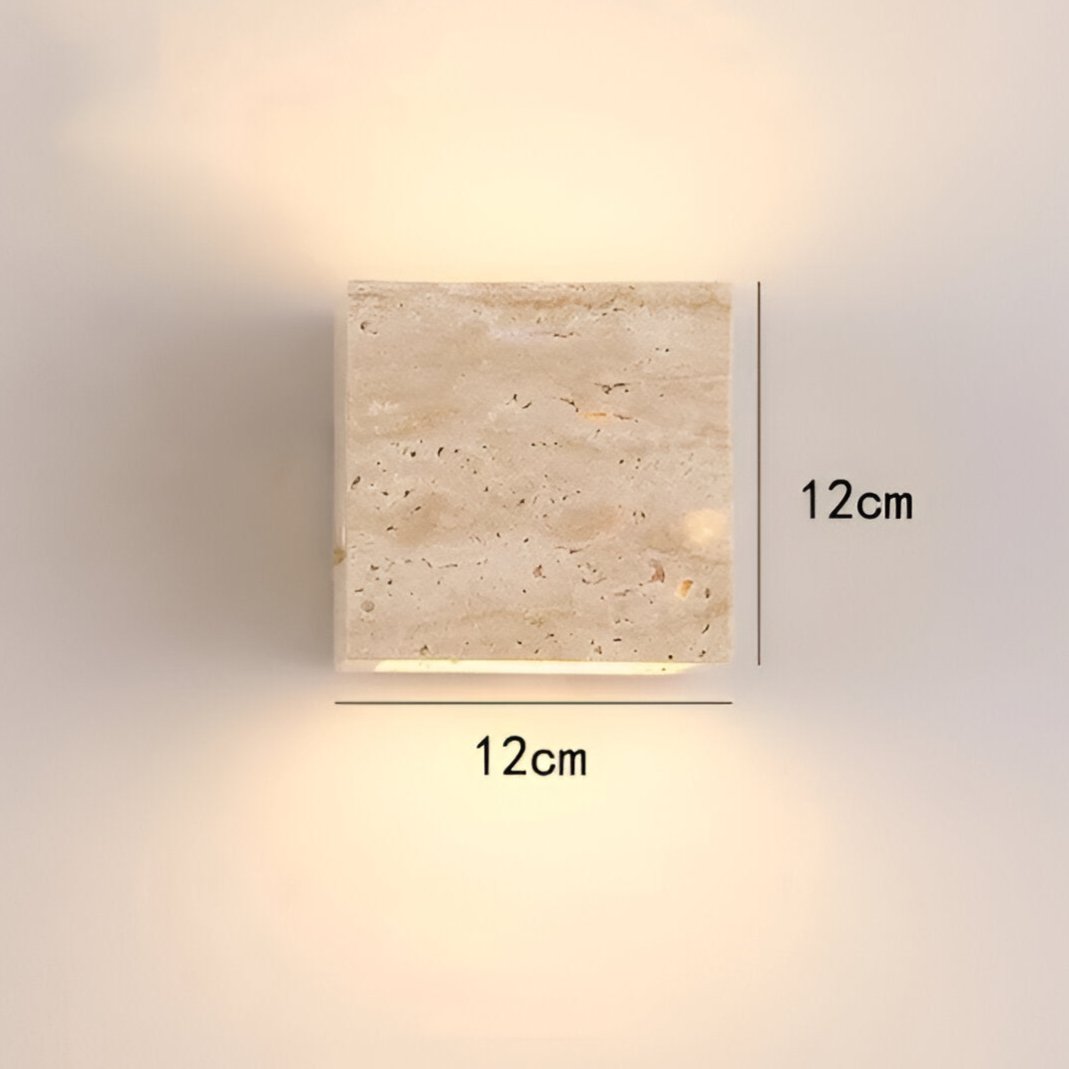 Frendorf | Wandleuchte aus Travertin für eine warme und elegante Atmosphäre
