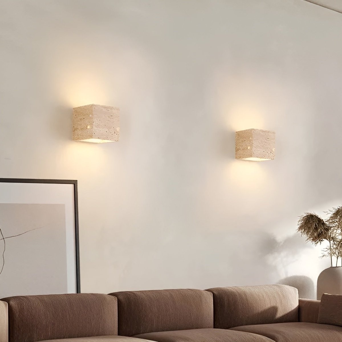 Frendorf | Wandleuchte aus Travertin für eine warme und elegante Atmosphäre