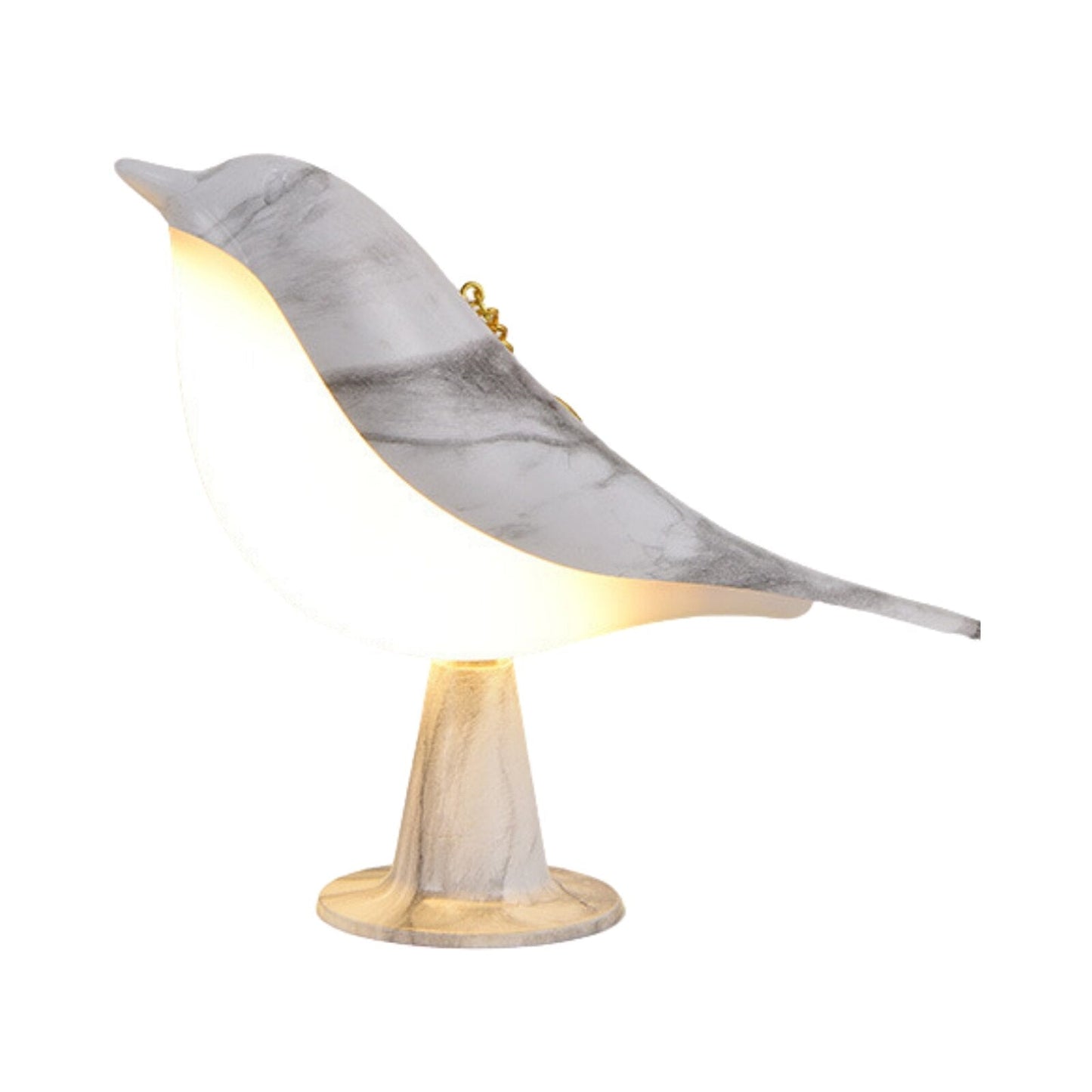 Frendorf | BirdGlow Dekorative Tischleuchte | Stilvolle Designer Lampe | Natürliche Materialien | Exklusive Deko für Zuhause