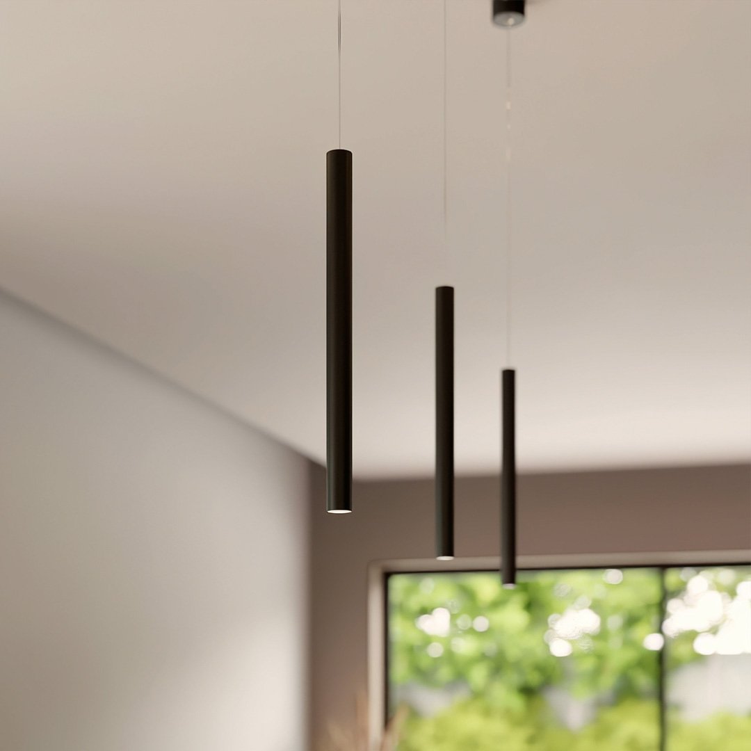Frendorf | RayAura Minimalistische LED Pendelleuchte | Modernes Design | Elegante Deckenlampe für Wohnzimmer & Büro