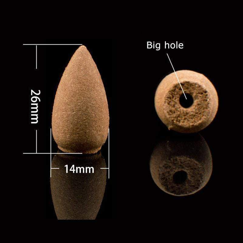 Räuchermännchen Rückfluss Räucherkegel Glasflasche 60 Stück