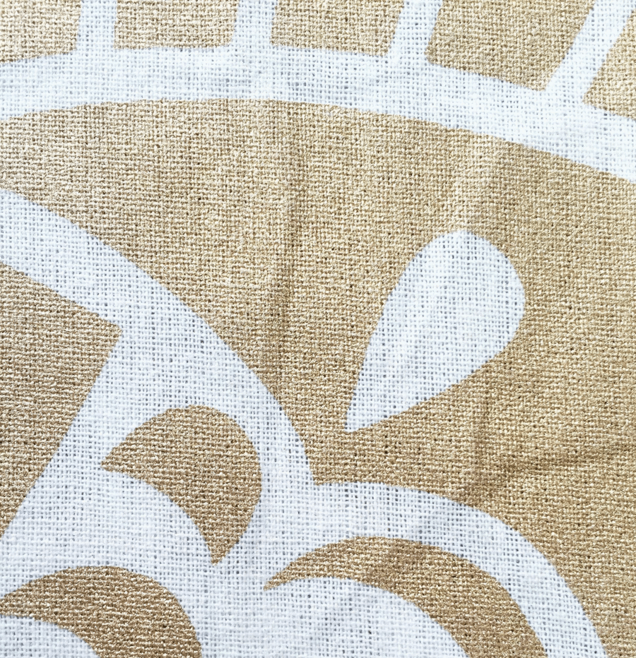 Gold Mandala Wandteppich