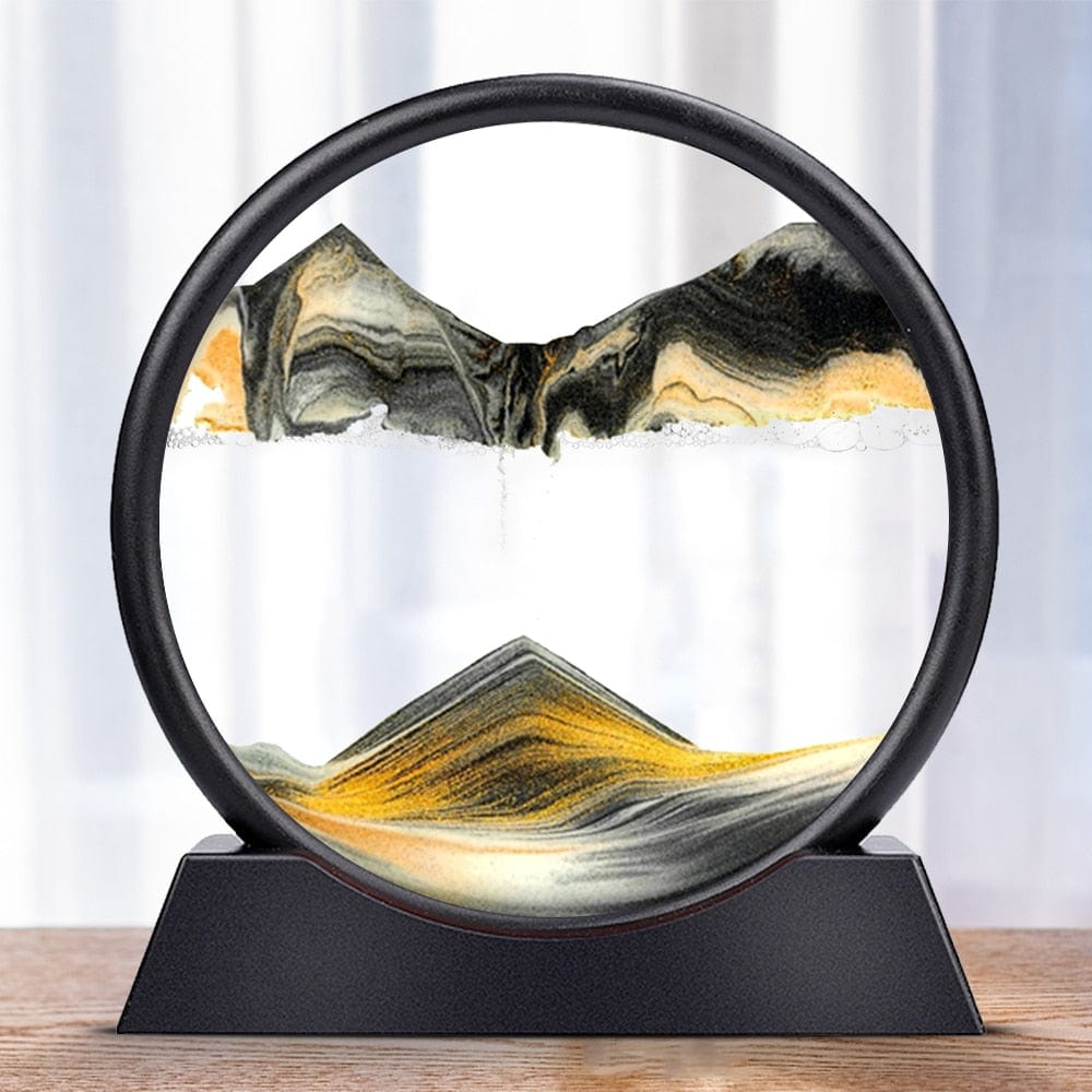 Bewegende Sandglas Kunst