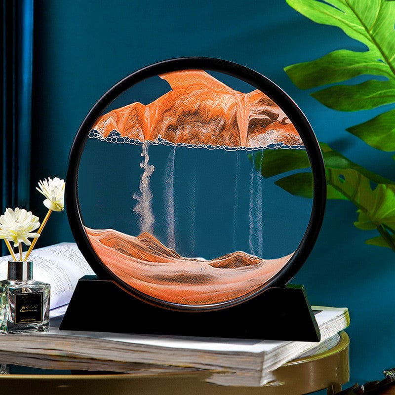 Bewegende Sandglas Kunst